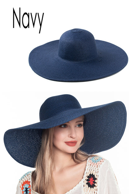 Women's Wide Brim Straw Sun Hat